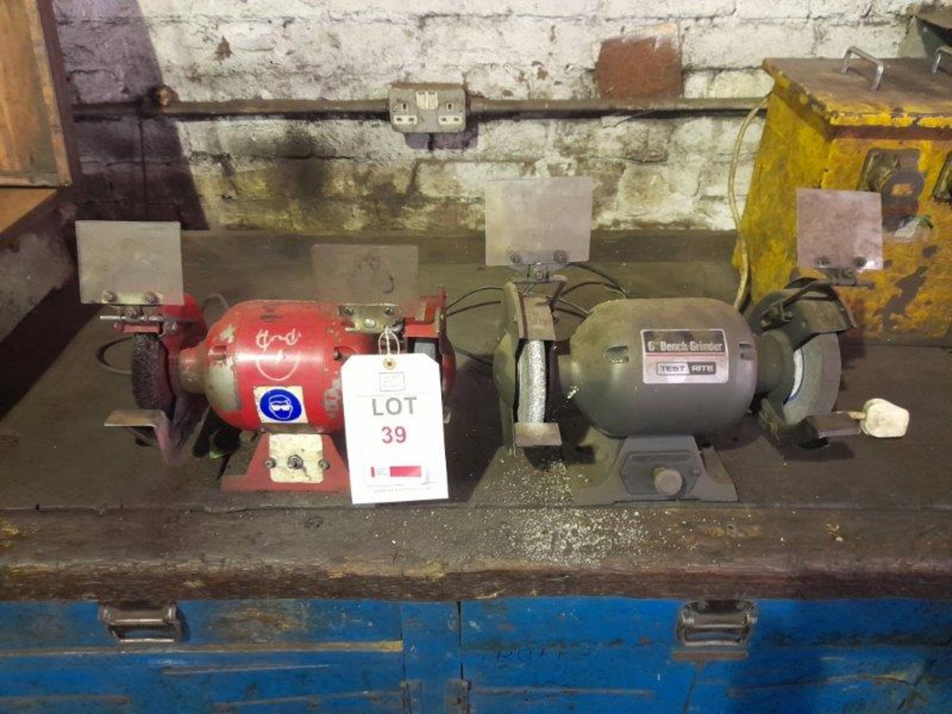 2 x 240v 6" bench grinders.(Please note: this lot is to be collected between Monday 17 May 2021