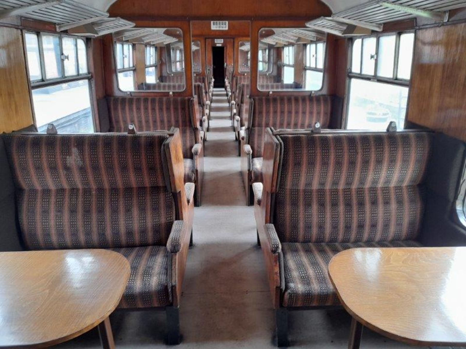 BR Mark 1 type TSO coach, no. E4472, 64-seats in Tram Museum brown/ orange moquette, 2 x WC's, - Image 8 of 14