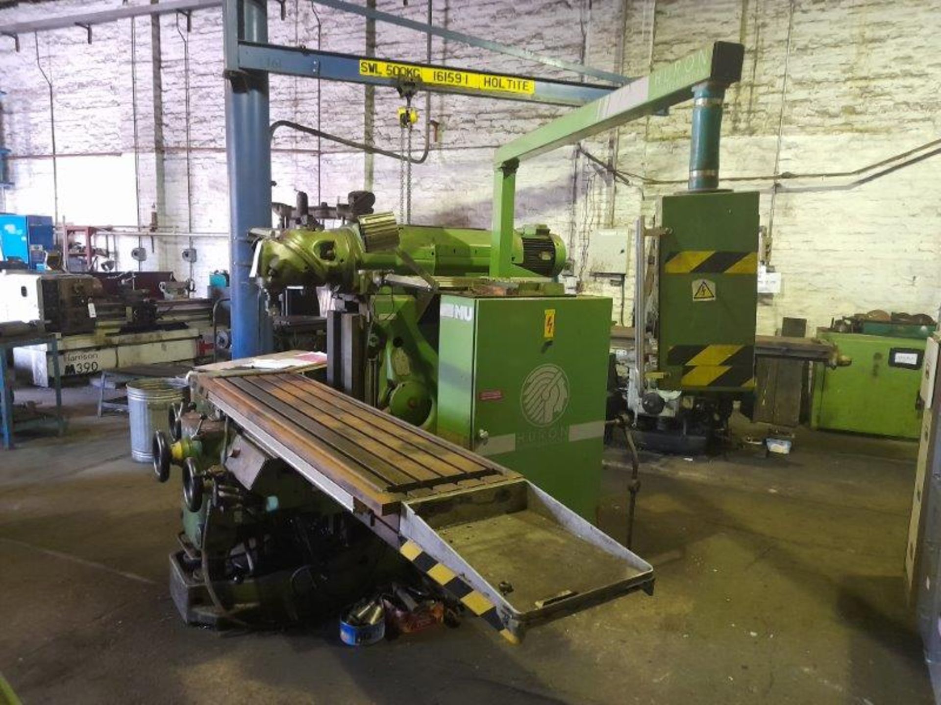 Huron Graffenstanden MU.6 universal milling machine, Serial No: 900709, table size 2000mm x 460mm - Image 4 of 5