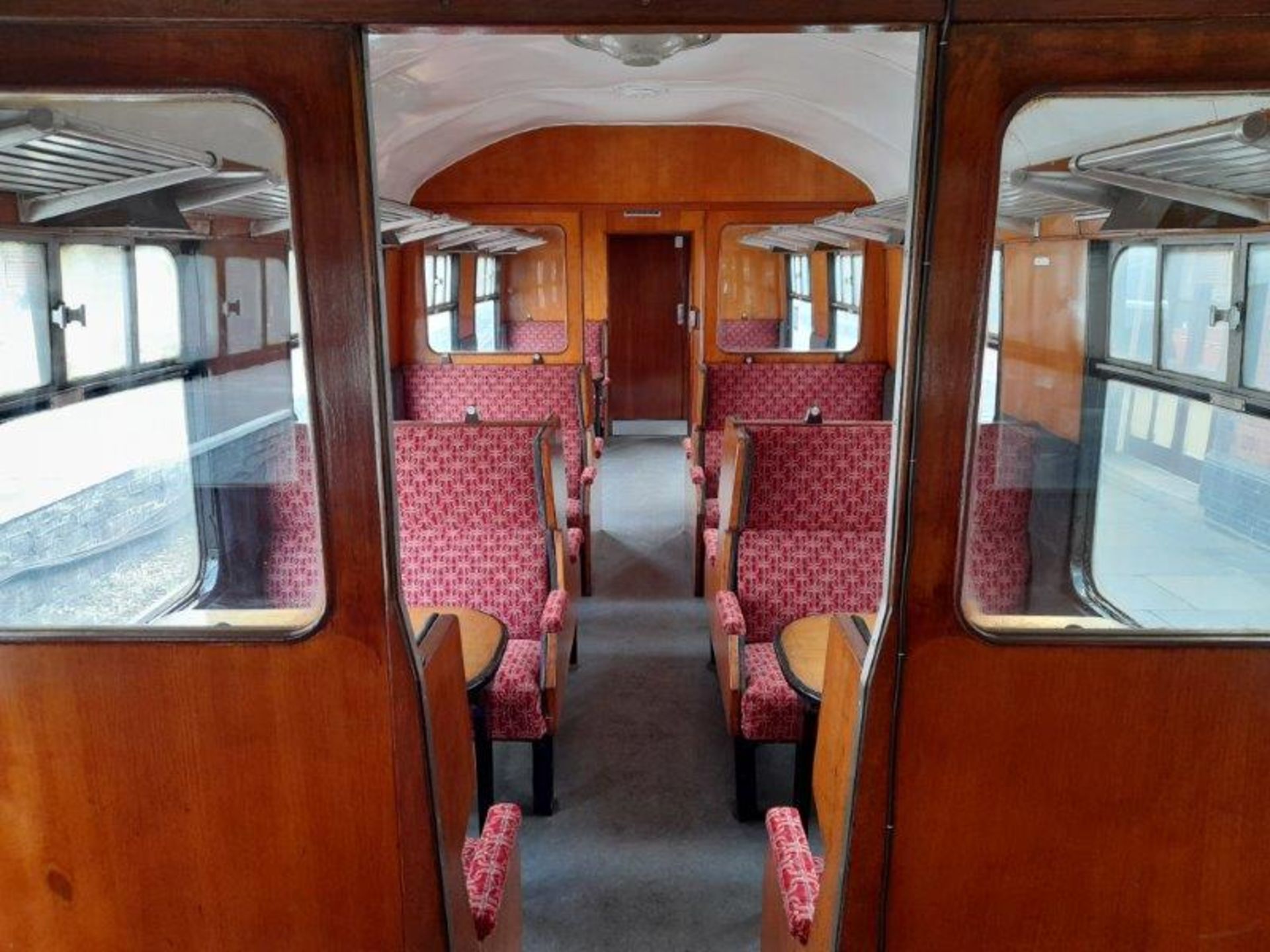 BR Mark 1 type TSO coach, no. M4503, 55-seats and 2 bench seats in red chain link moquette, - Image 10 of 15