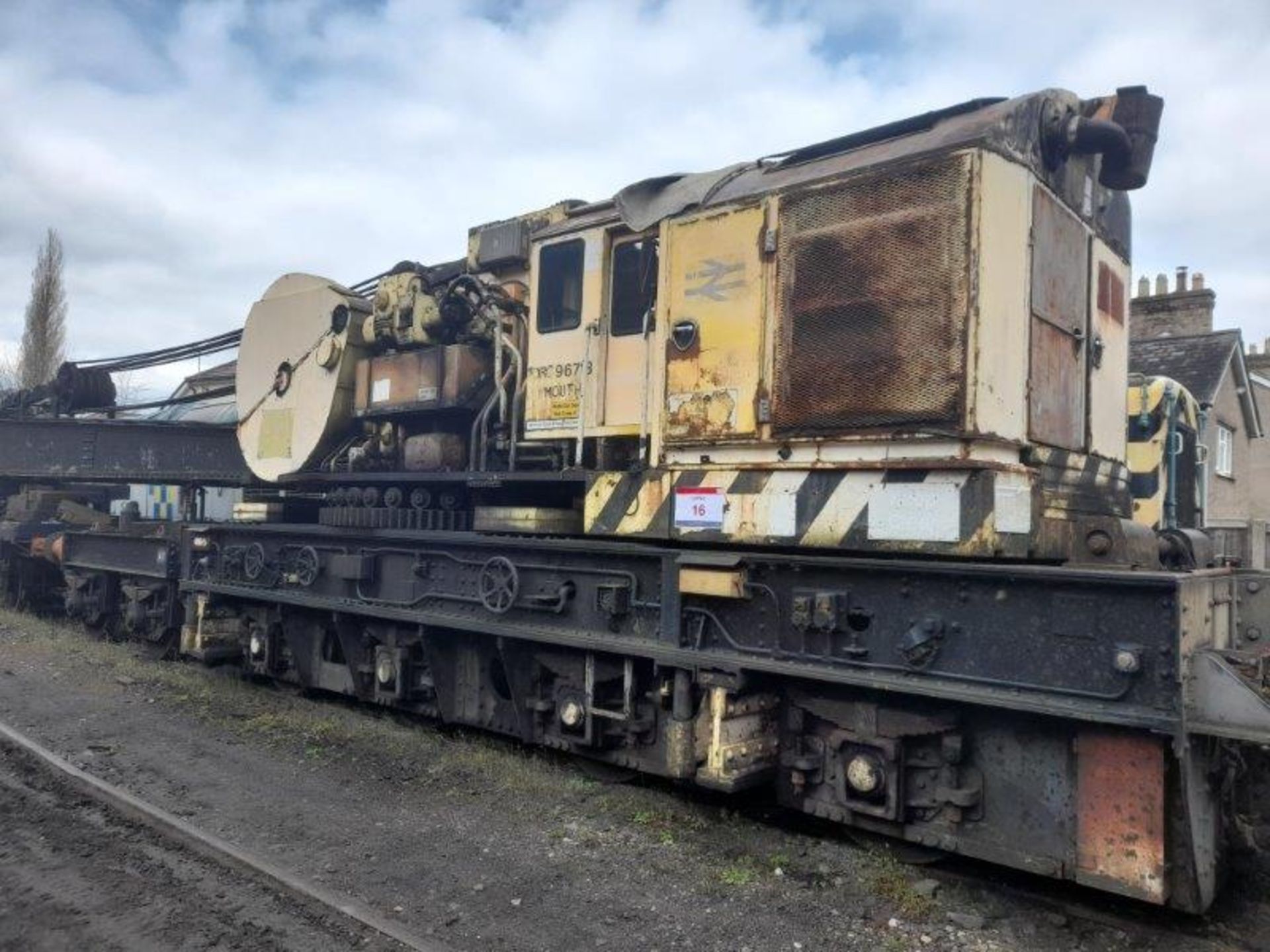 Cowans Sheldon 50-ton rail mounted crane on 3 bogies.Serial no. ADRC96718 (The record of thorough