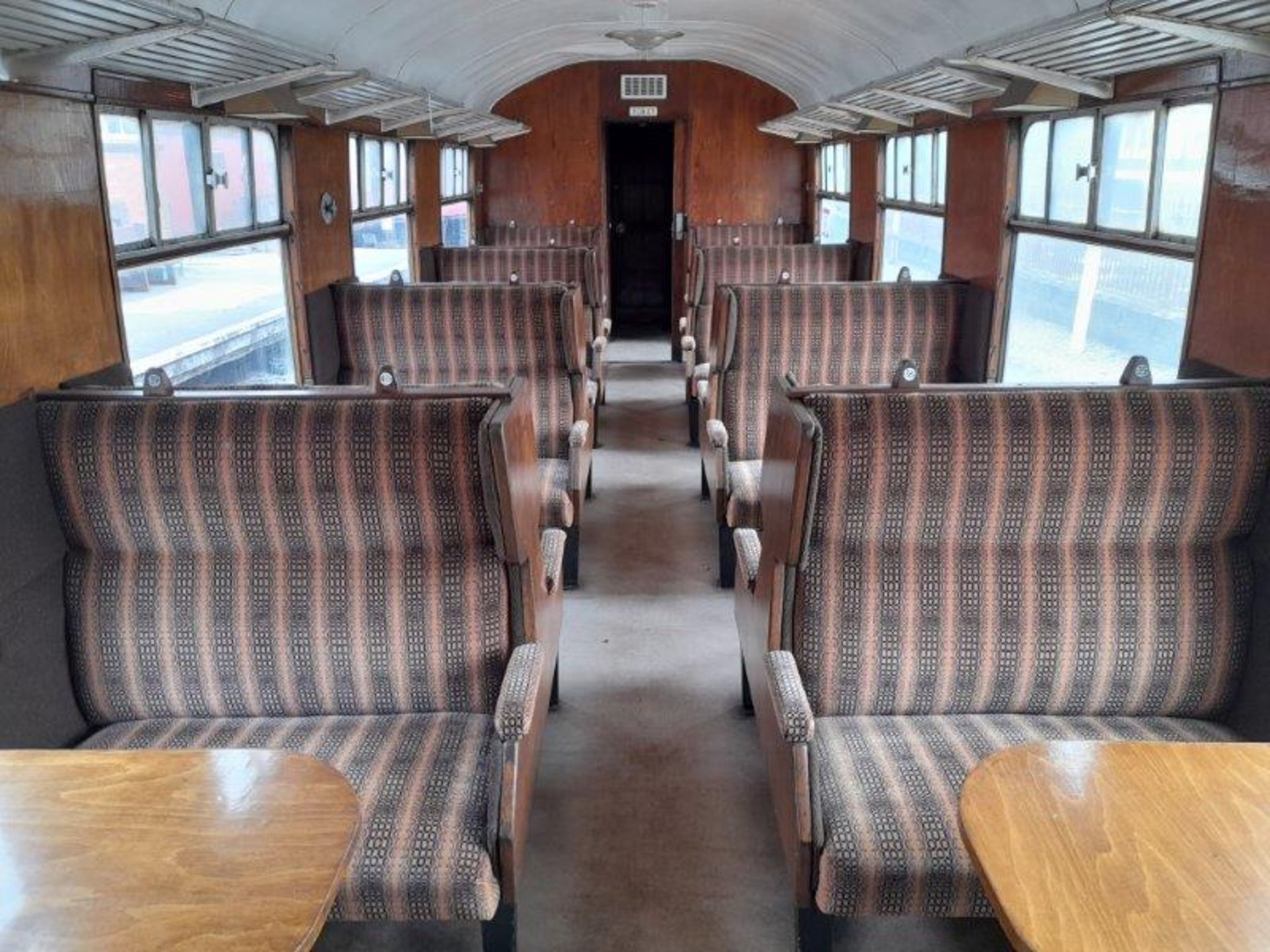 BR Mark 1 type TSO coach, no. E4472, 64-seats in Tram Museum brown/ orange moquette, 2 x WC's, - Image 10 of 14