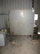 Metal chemical store, approx. size: 50" x 49" x height: 68" (Please Note: Purchaser will be required
