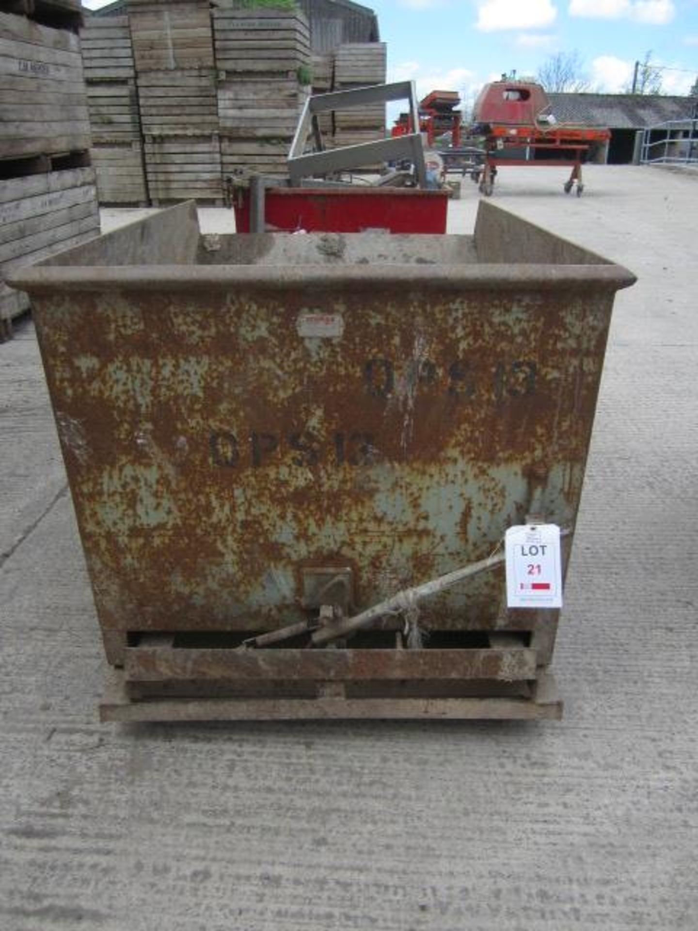 Forklift tipping skip, 41" x 63" - Image 2 of 5