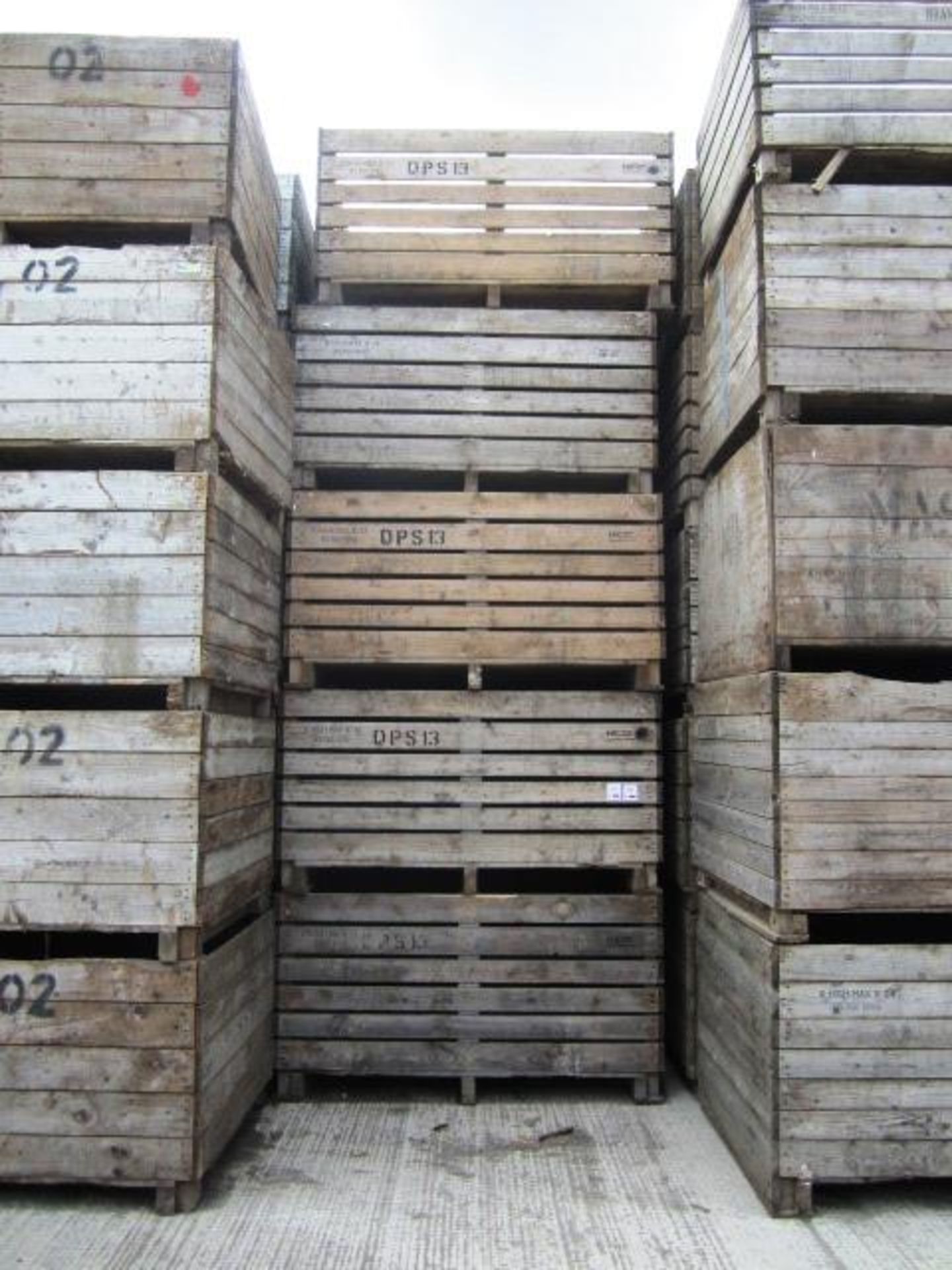 Fifteen various potato boxes, as lotted (Please Note: Purchaser will be required to provide us