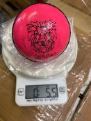 Thirty two pink Ganador cricket balls 5.5oz