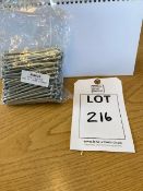 Ten boxes, 25kg per box of 4" zinc plated nails