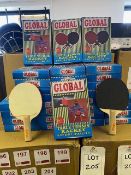 Forty boxes of 36 twin packs of global table tennis bats, minus surface covering (total 2880 bats)