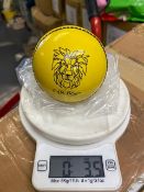 Thirty Yellow Ganador cricket balls 3.5-4.0 oz