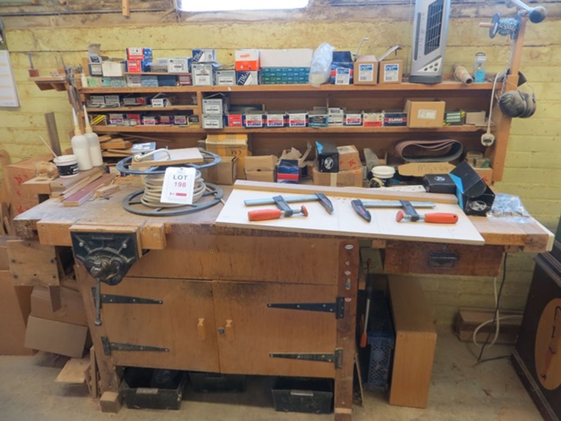 Workbench c/w contents & vice