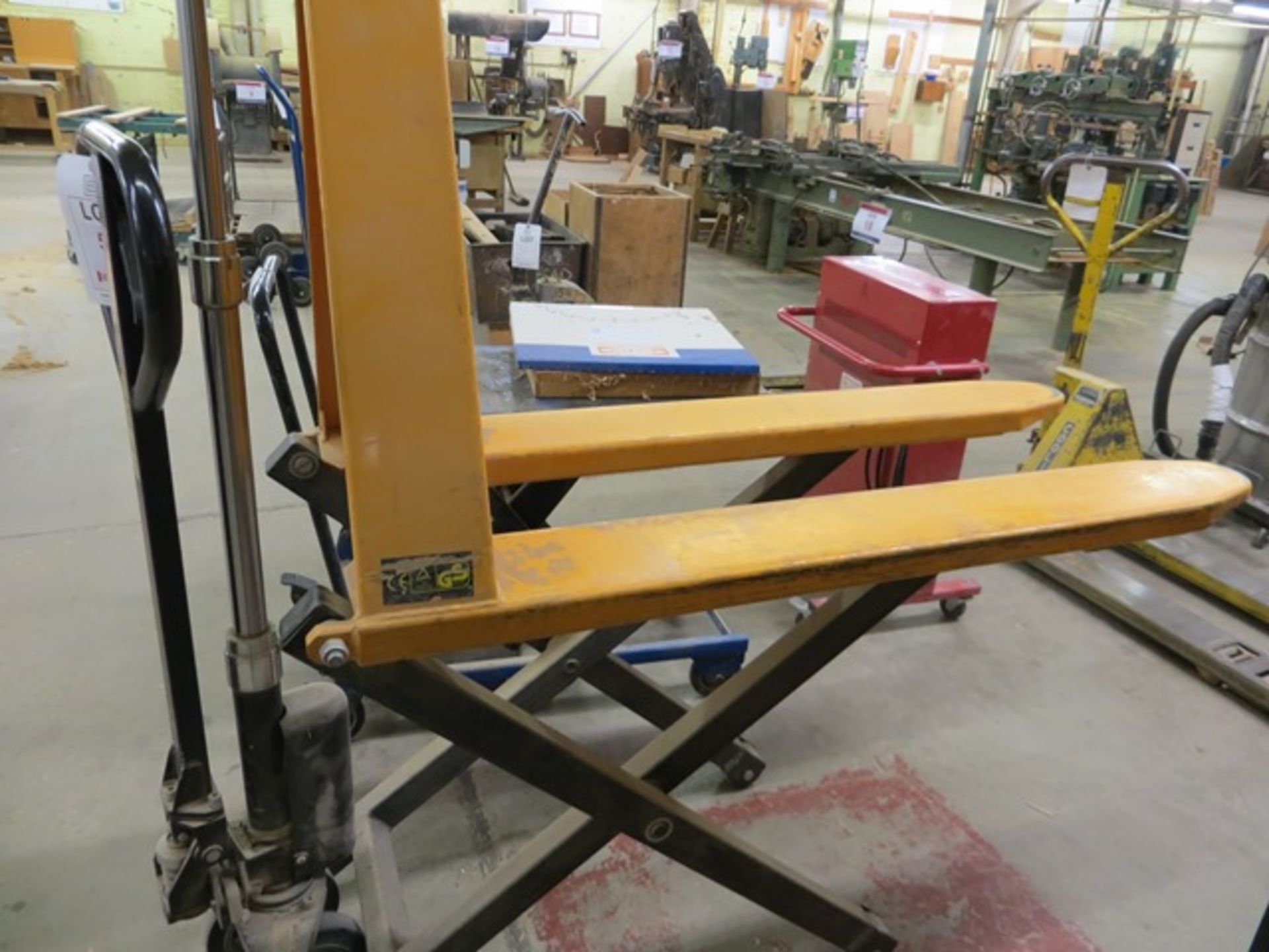 Geprutte Sicherheit high lift 1000Kg hand pallet truck (2001) s/n 608260 *current LOLER till 7/7/22 - Image 2 of 2