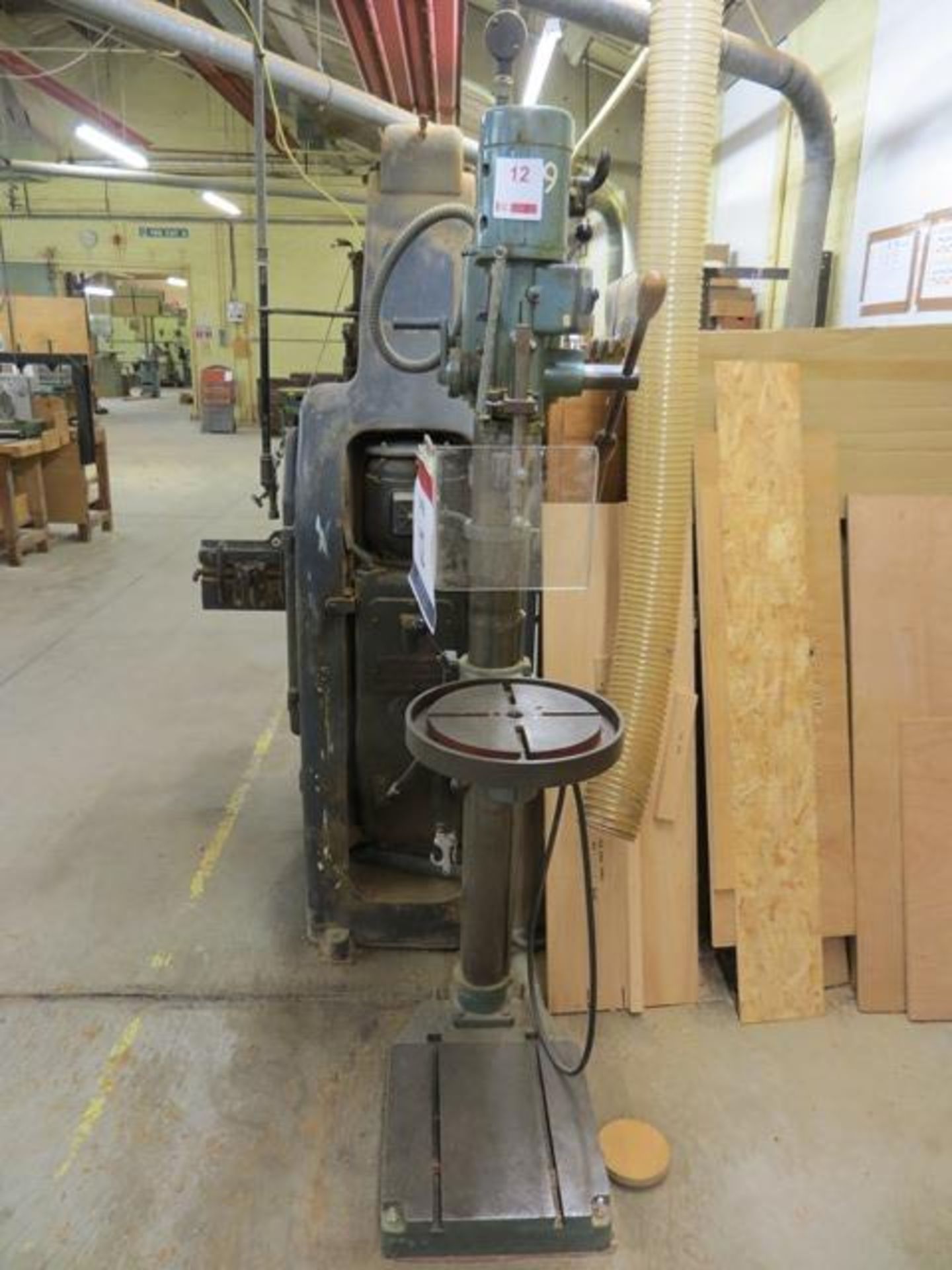 Buck & Hickman pillar drill slotted table type E100SL s/n 176250 (3 Phase)