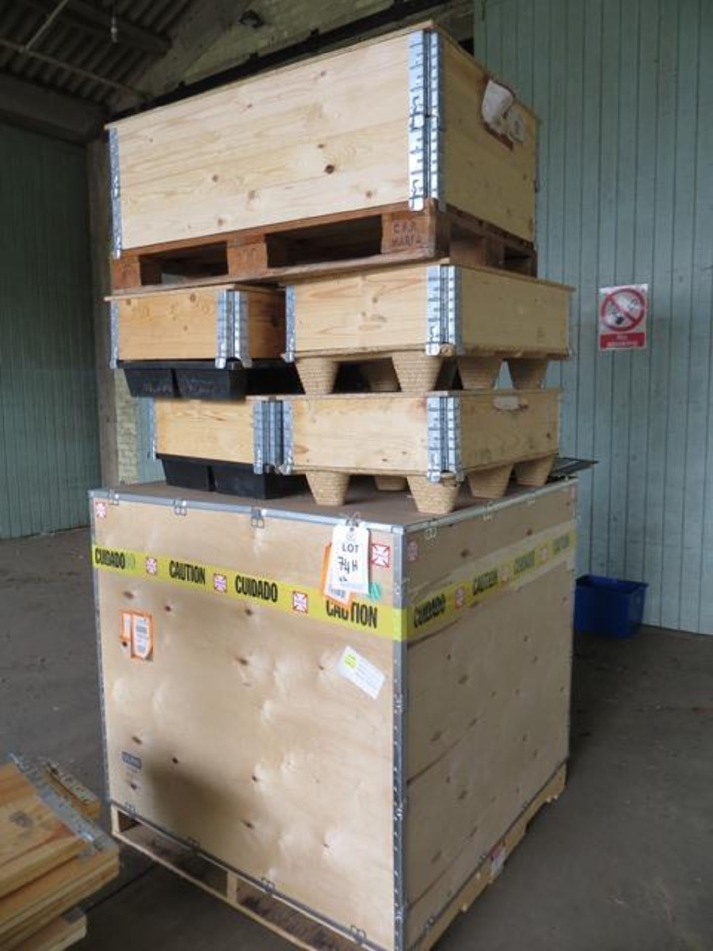 Two pallets of various packing crates as lotted - Image 2 of 3