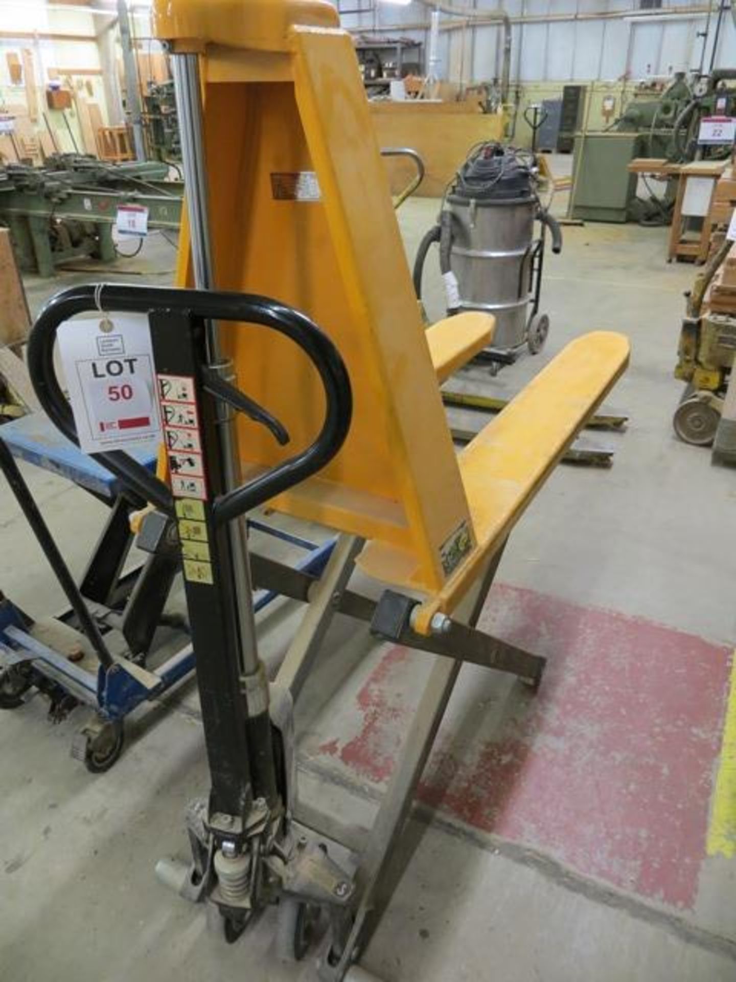 Geprutte Sicherheit high lift 1000Kg hand pallet truck (2001) s/n 608260 *current LOLER till 7/7/22