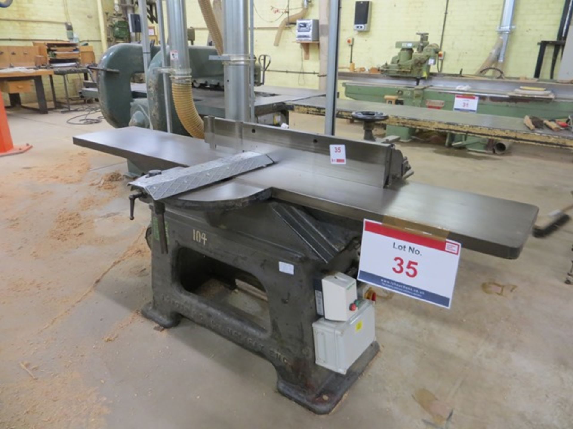 A Crooksley & Co table planer type BB 400v s/n 34319 (3 Phase)