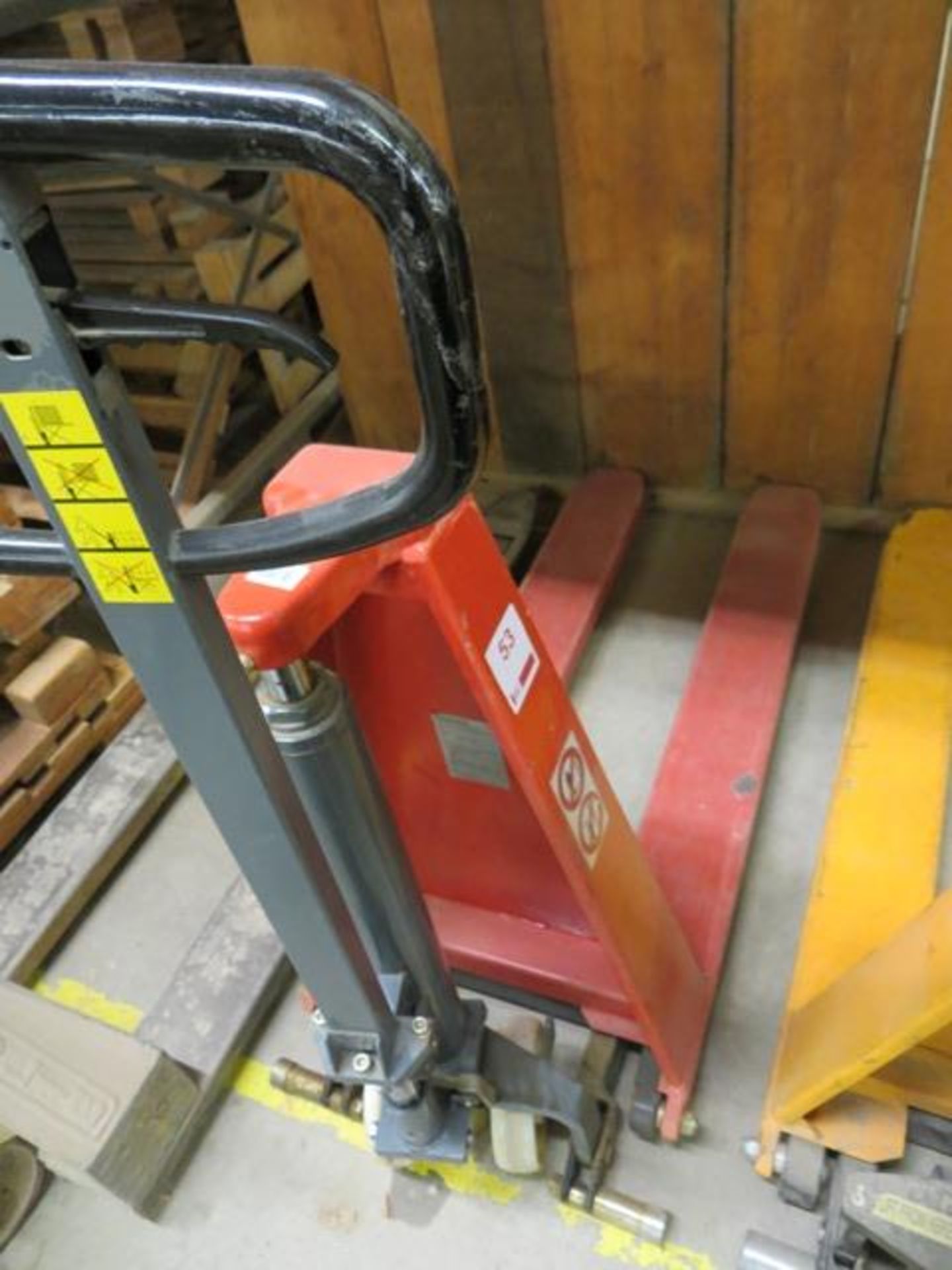 Climax high lift 1000Kg hand pallet truck type HIOM (2007) s/n 200707060613 *current LOLER till 7/