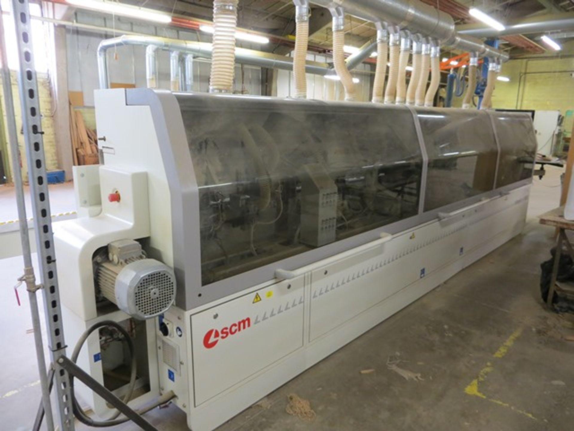 SCM Olympic S 1000 edge banding machine s/n AH/115561 (2011) (3 Phase) c/w qty of edge strips as