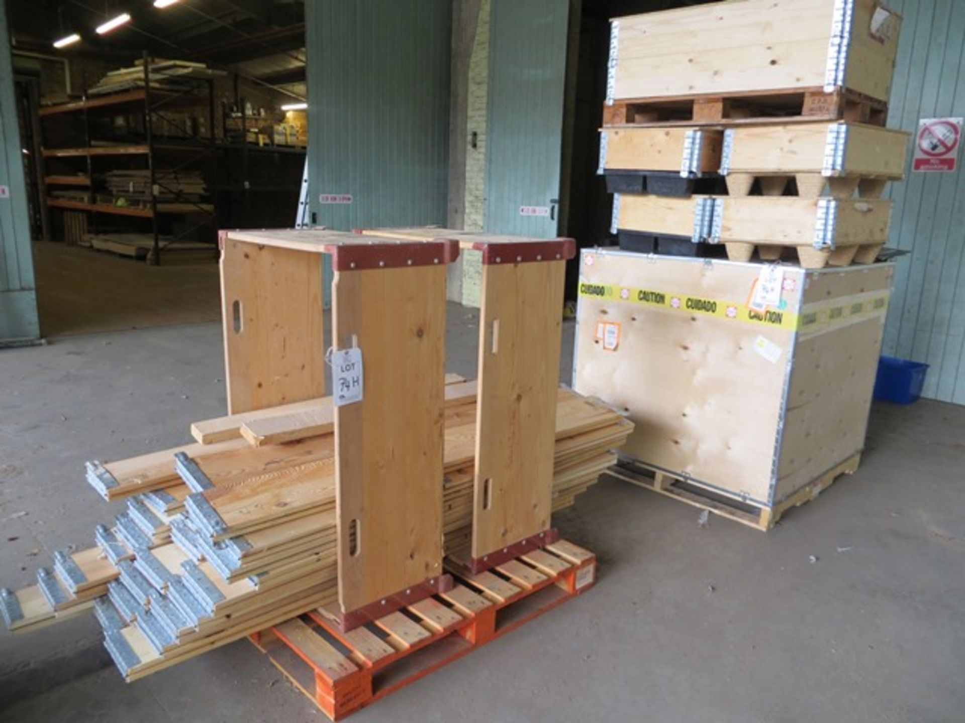 Two pallets of various packing crates as lotted - Image 3 of 3