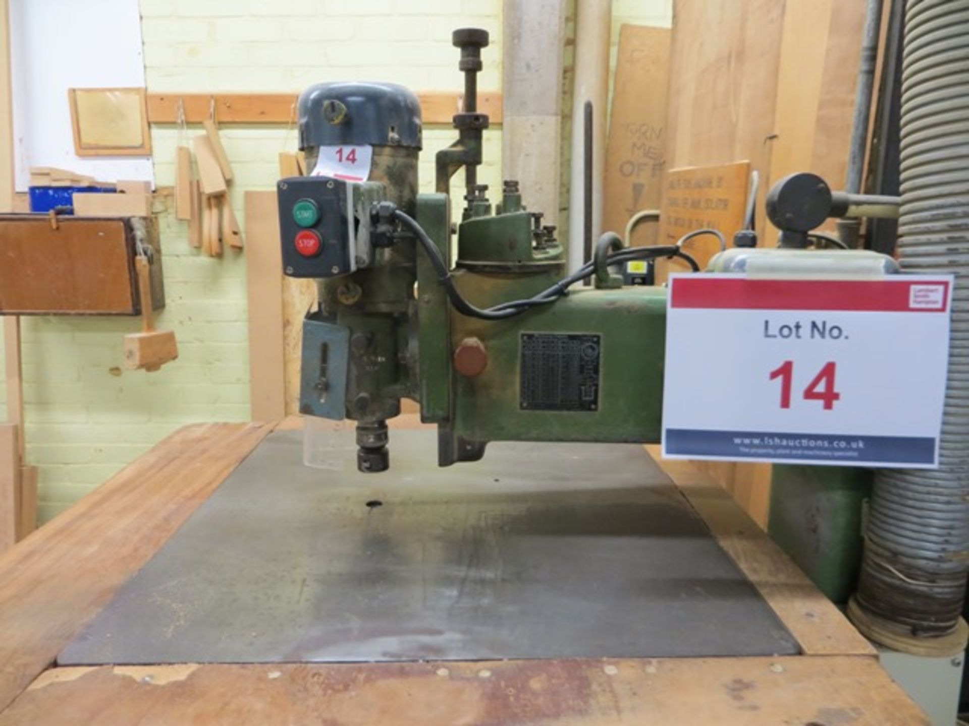 Aldolf Aldinger Himmerwerk table pillar drill Type 207/14/2 Serial No. 55817 (3 Phase) c/w - Image 4 of 5