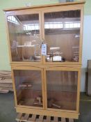 Emir illuminated glass fronted dresser 6' x 4' c/w with display tooling as lotted