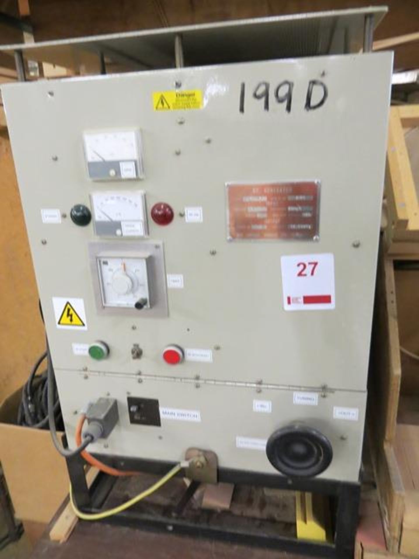 Unknown bespoke built thermal bonder with RF Generator type 1.5-13 s/n 3195 240V - Image 3 of 4