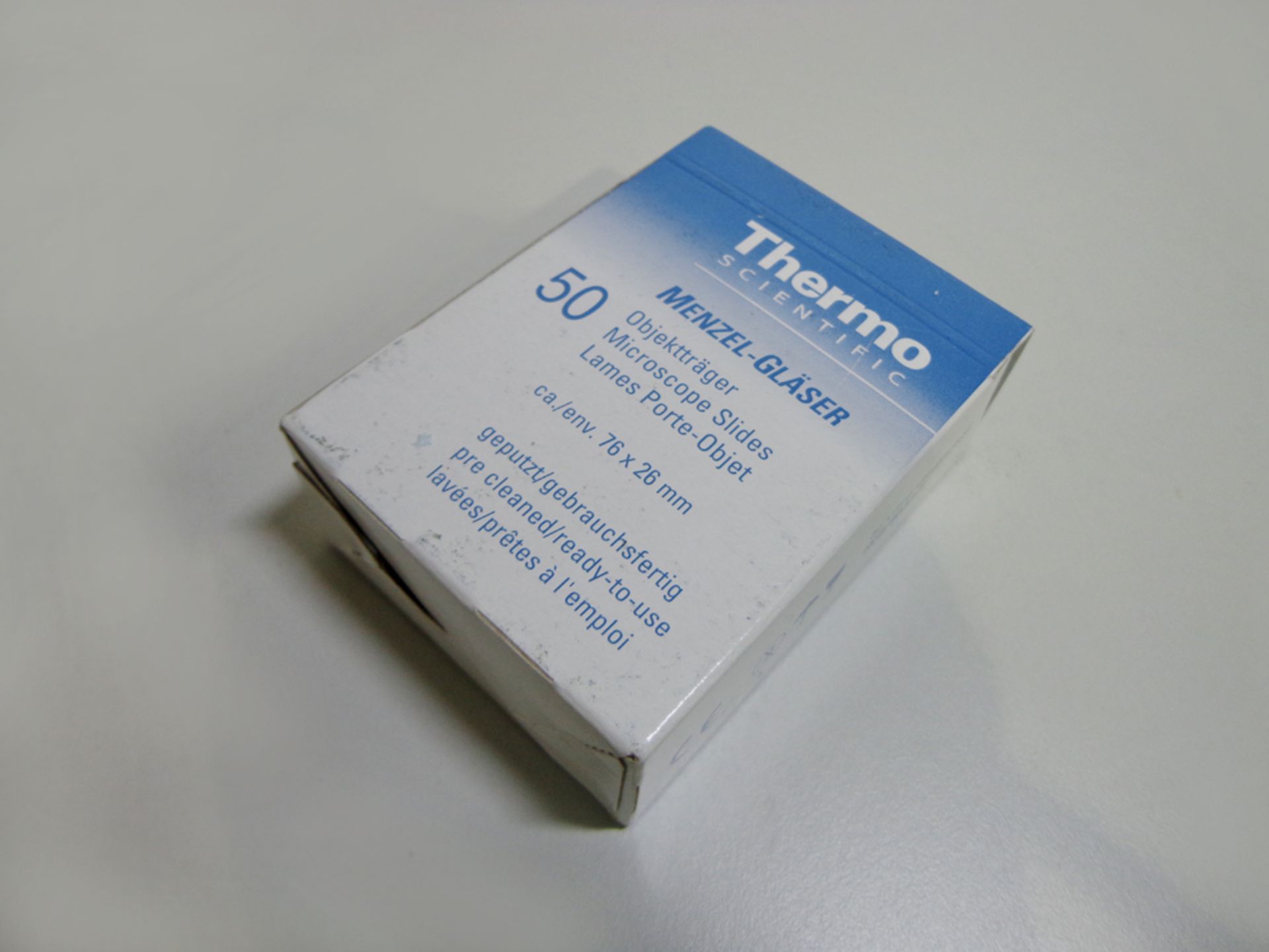 Eight boxes of Thermo Scientific Frosted Microscope Slides, Ground 90. (WA13657) - Image 3 of 3