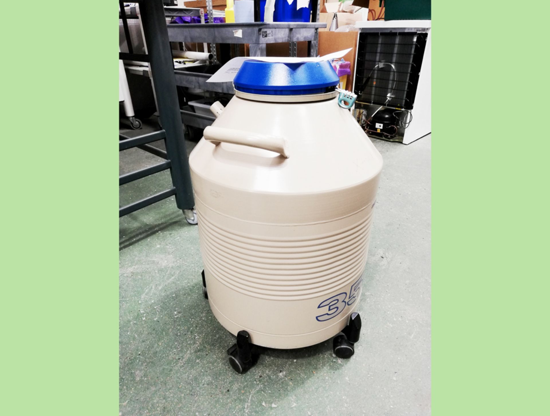 Taylor Wharton HC35 dewar is used for storing samples in liquid nitrogen as well as storing and