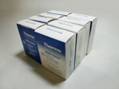 Eight boxes of Thermo Scientific Frosted Microscope Slides, Ground 90. (WA13657)