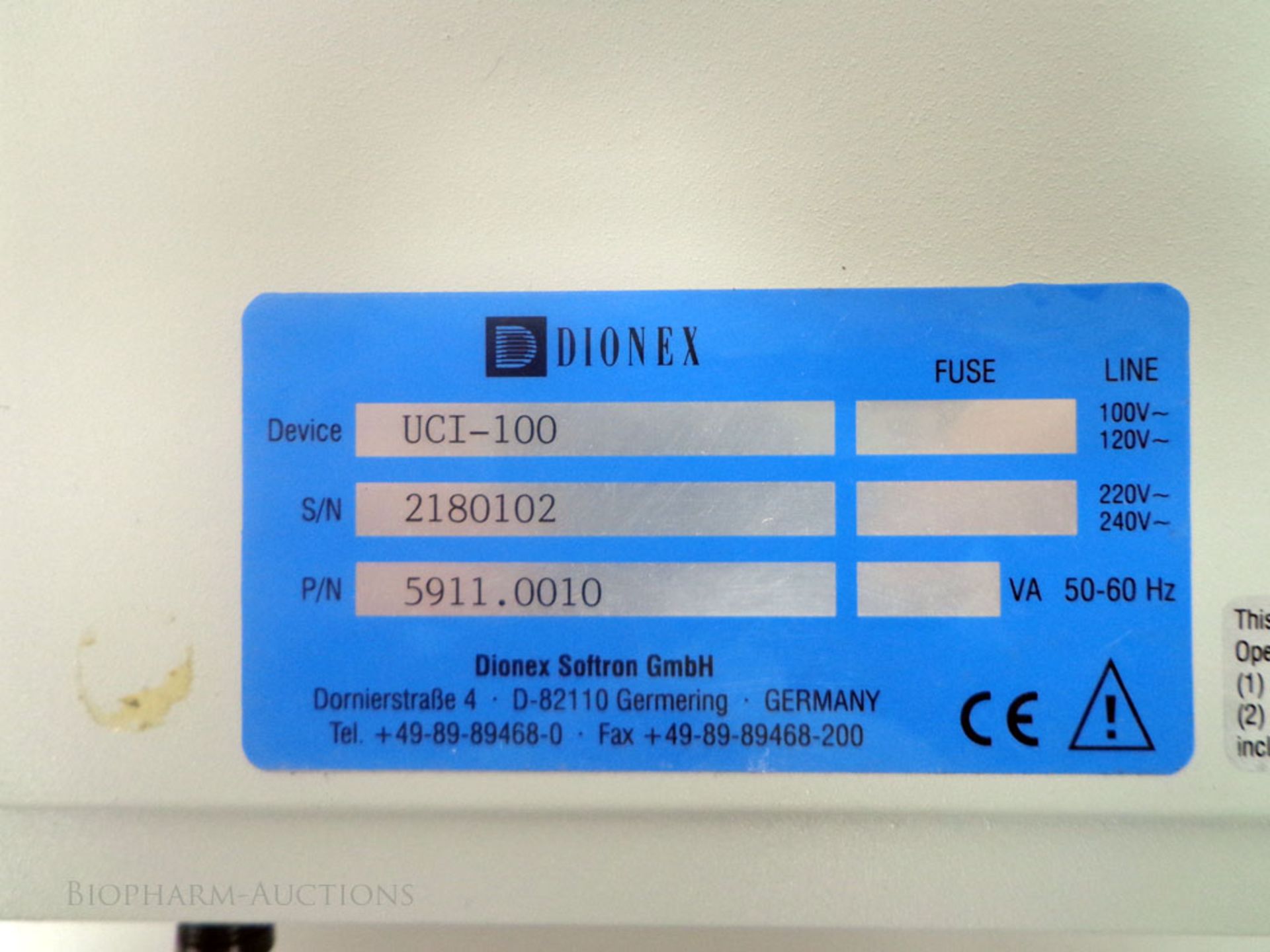 Dionex Universal Chromatography Interface UCI-100 Universal Interface, for use with ion - Image 3 of 3