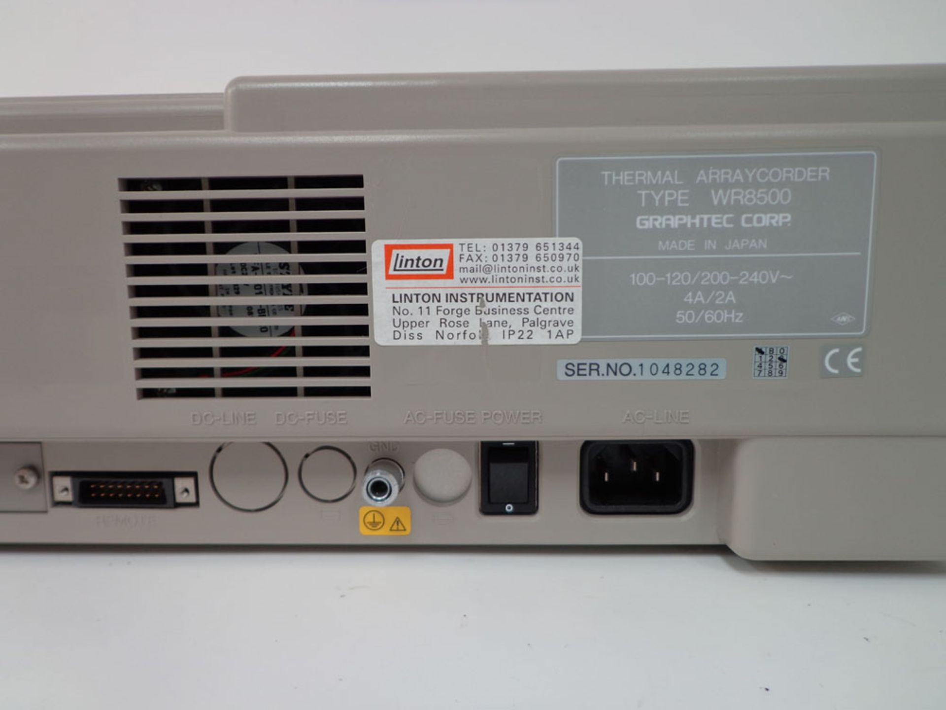 Graphtec Thermal Arraycorder WR8500 (WA13279) - Image 7 of 8