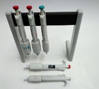 Various Thermo Scientific Pipettes and stand (WA10987)