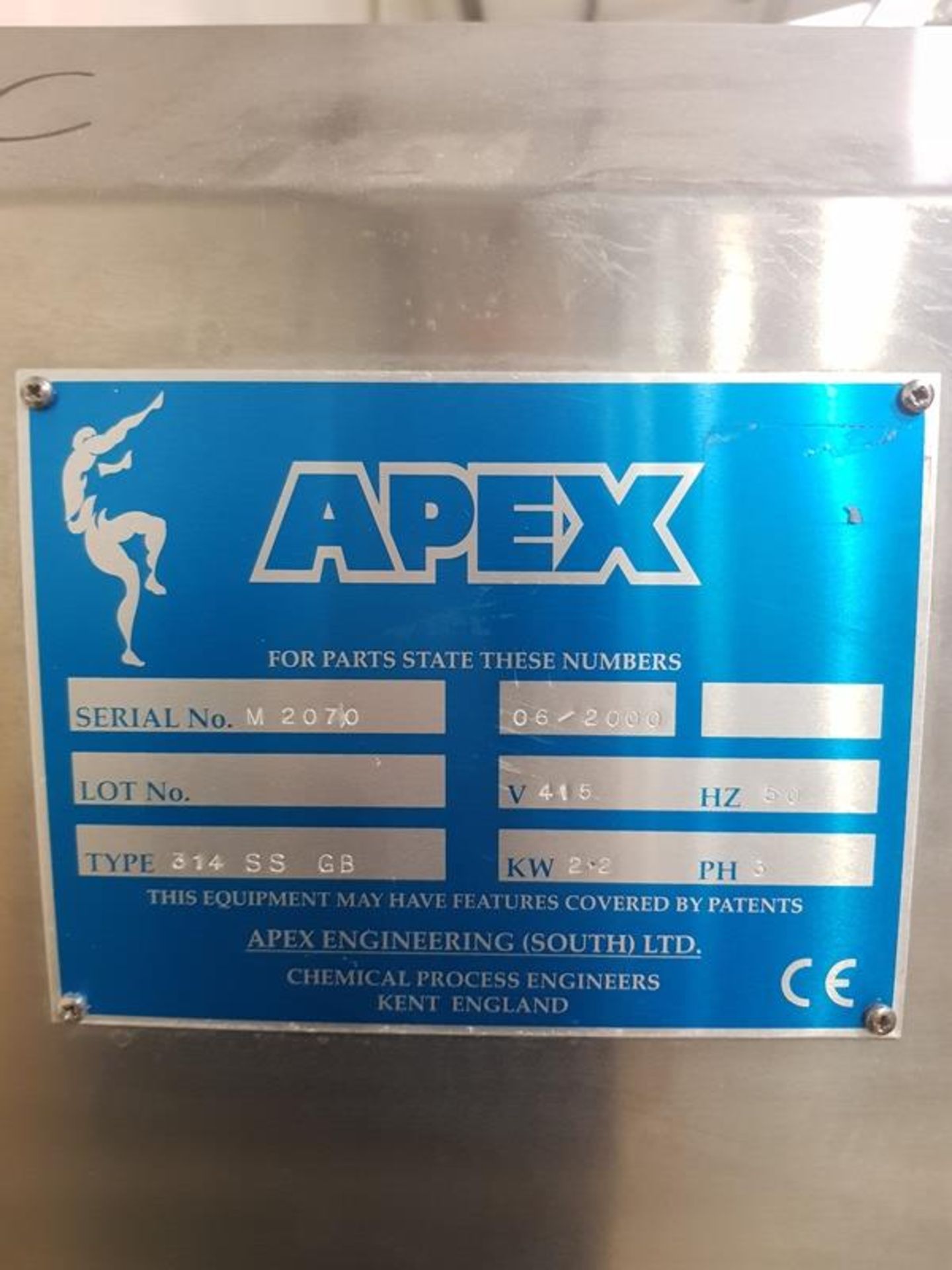 APEX mill Serial no. M 2070 (Ex Pfizer so well maintained) - Image 25 of 27