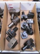 Two boxes and contents of quick change CNC/slant bed turret tool holders (Recommended collection