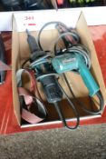 Two Makita electric power hand tools, model GD0600 and 9031 (Recommended collection period for