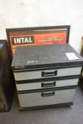 Stanley plastic mobile 3 drawer tool cabinet (Recommended collection period for this lot Wednesday