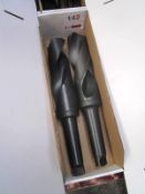 Box and contents to incl. assorted HSS taper shank drill bits, etc. (as lotted) (Recommended