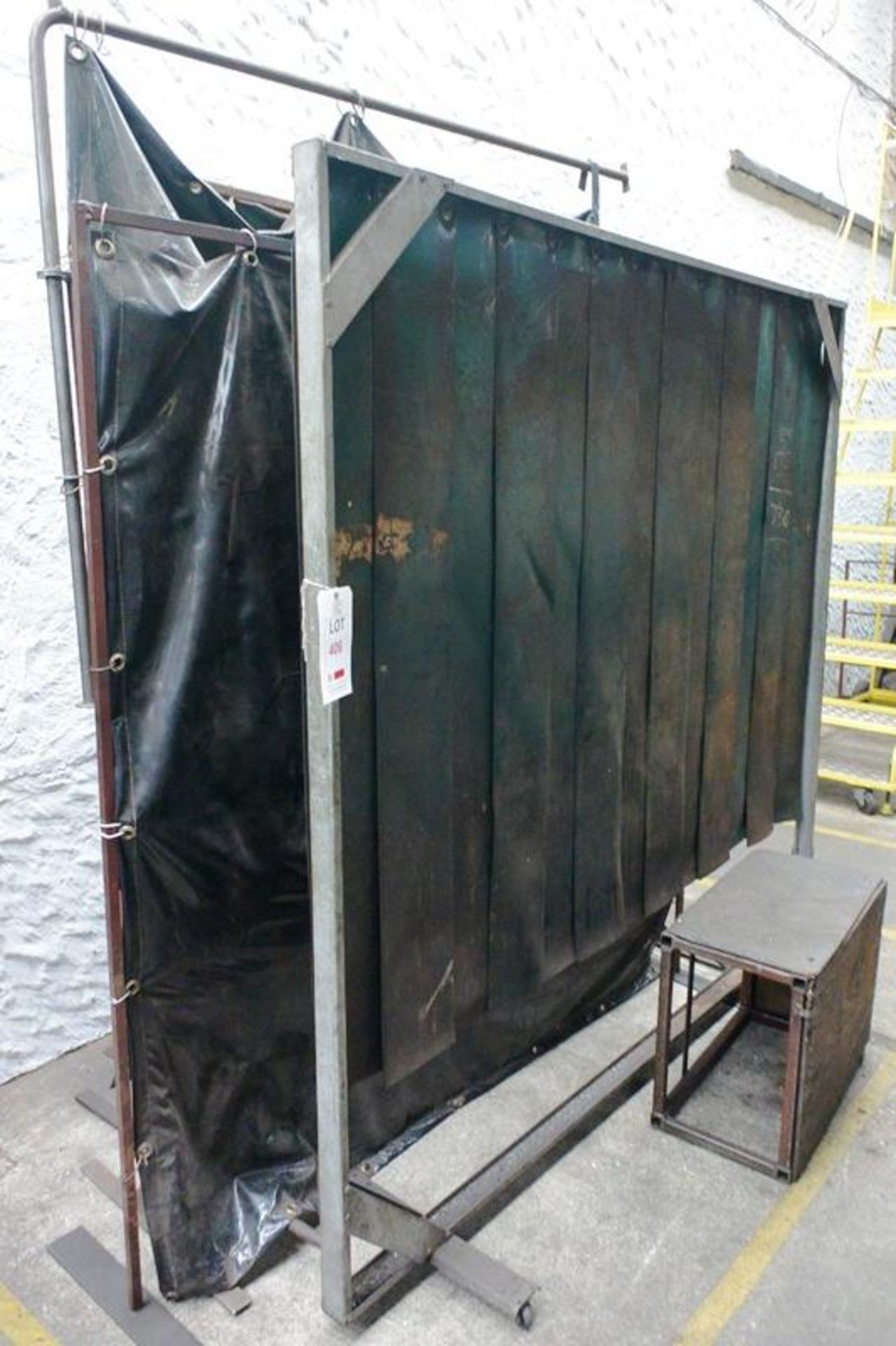 Six various welding screens (Recommended collection period for this lot Wednesday 15th - Friday 17th