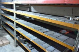 Two bays of adjustable boltless stores racking, approx 2000mm per bay (with any remaining loose