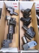 Two boxes and contents of quick change CNC/slant bed turret tool holders (Recommended collection