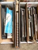 Three boxes and contents to incl. Westward Roller Burnishing tool, thread gauges, etc. (