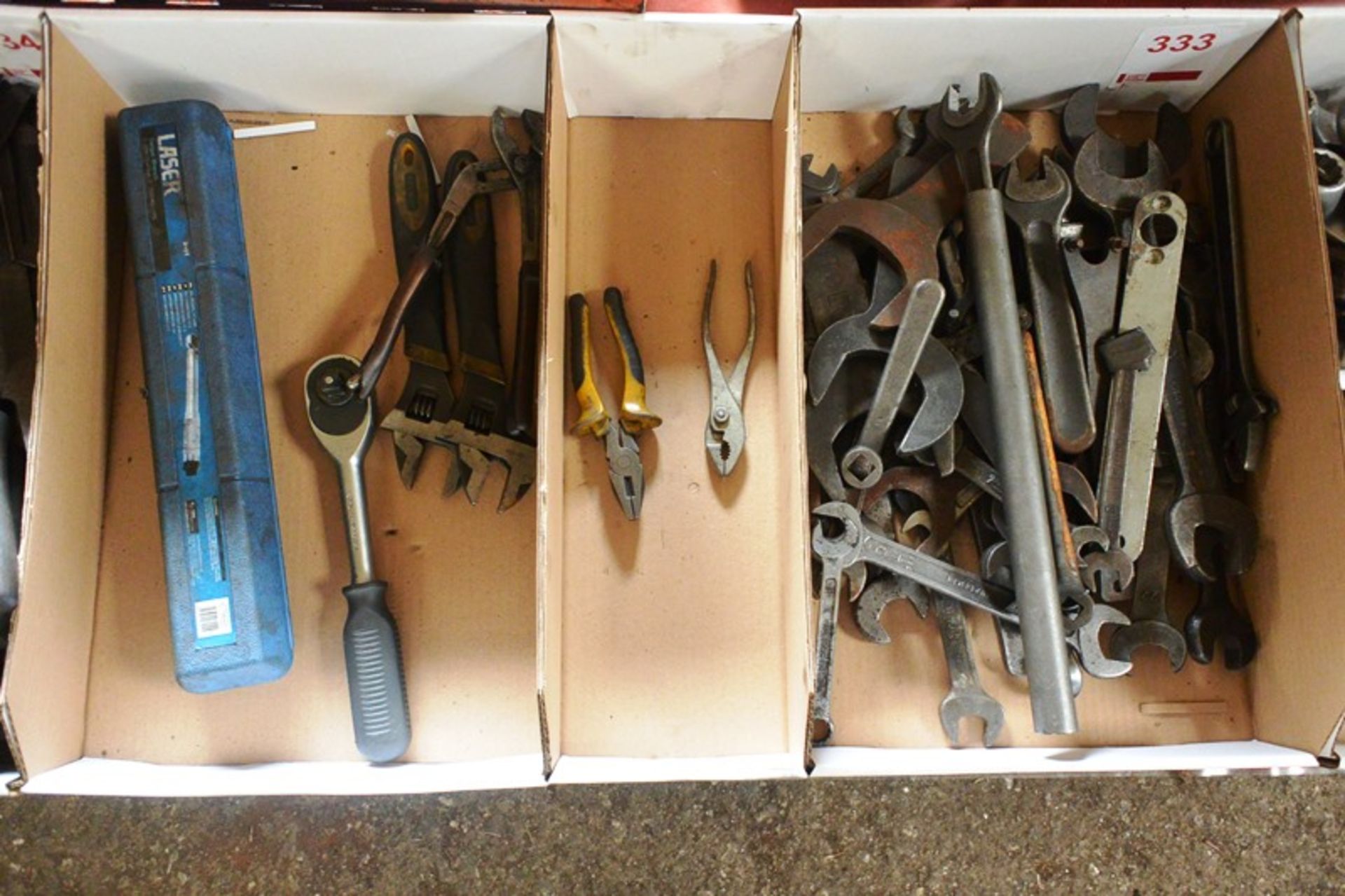 Assorted spanners, medium and assorted hand tools (Recommended collection period for this lot