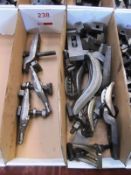 Two boxes of various clamping jaws (Recommended collection period for this lot Wednesday 15th -