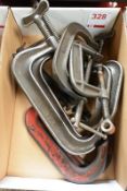 Assorted G clamps (Recommended collection period for this lot Wednesday 15th - Friday 17th September