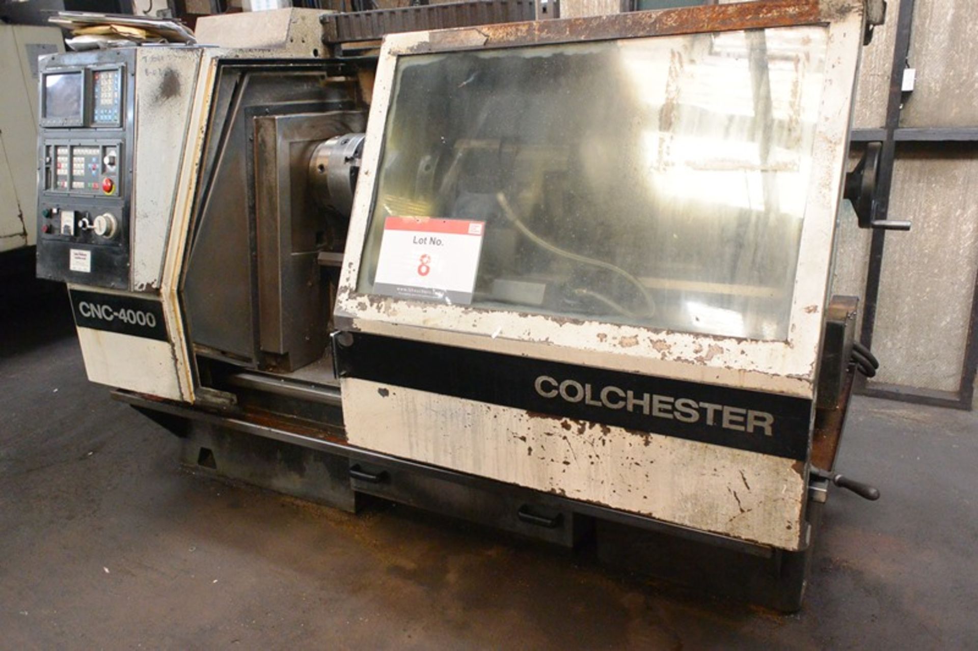Colchester CNC-4000 gap bed SS&SC centre lathe, serial no. L4140GFBSA/01314, GE Fanuc OT control,