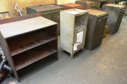 Five assorted tool cabinets, metal (Recommended collection period for this lot Wednesday 15th -