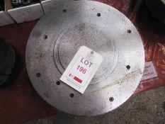 Face plate, approx 500mm diameter (Recommended collection period for this lot Wednesday 15th -