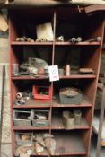 Bay of stores racking and contents to incl. various pipe fittings etc. (Recommended collection