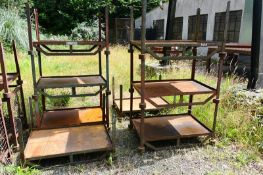 Eight steel stillage frames (Recommended collection period for this lot Wednesday 15th - Friday 17th