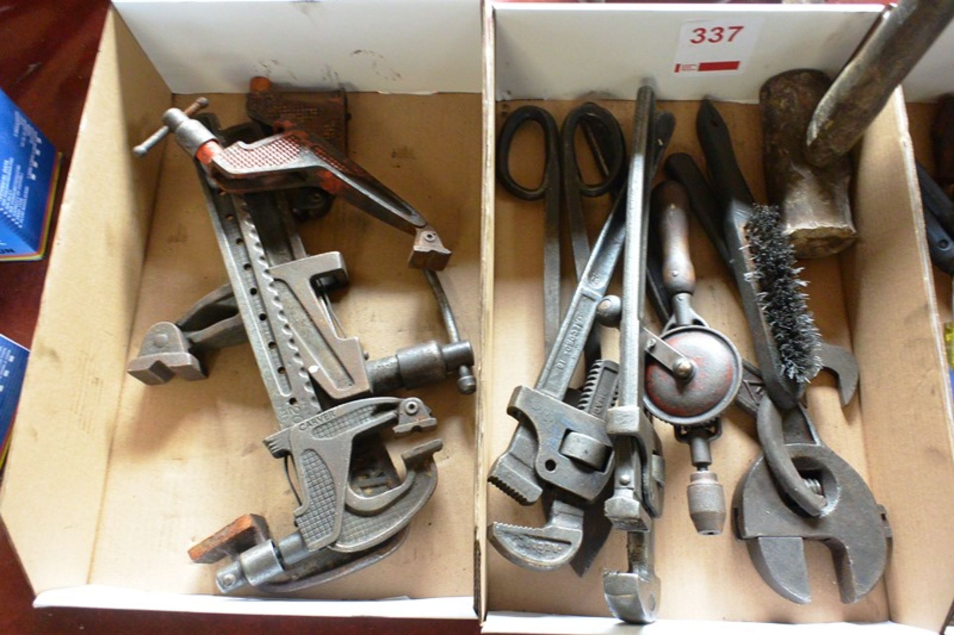 Assorted adjustable spanners, clamps, etc. (Recommended collection period for this lot Wednesday
