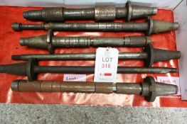 Six taper shaft horizontal milling arbors and spares (Recommended collection period for this lot
